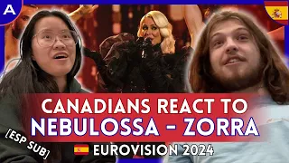 CANADIANS REACT: Nebulossa - Zorra (Spain Eurovision 2024) | Spanish Subtitles | AMESC