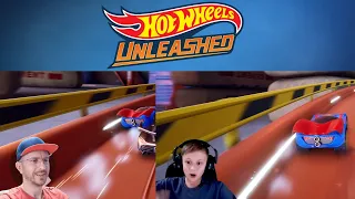 HOT WHEELS UNLEASHED и Даник против ПАПЫ на супер крутых трассах!