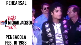 Michael Jackson - Bad Tour Live Rehearsal in Pensacola (February 10?, 1988)
