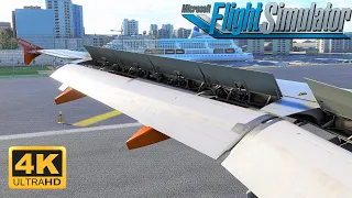 Flight Simulator 2020 EXTREME TURBULENCE Landing At GIBRALTAR! | A320 4K