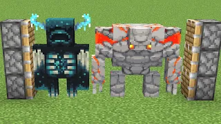 warden + redstone golem = ???