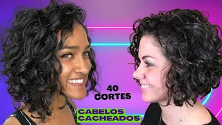 40 CORTE DE CABELO CACHEADO CURTOS  REPICADOS. Tendencia 2023.