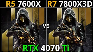 RYZEN 5 7600X vs RYZEN 7 7800X3D | Test in 16 Games | 1080p - 1440p | RTX 4070 Ti