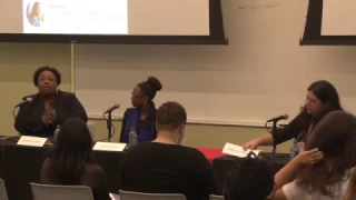 Brittney Cooper, Jamia Wilson, and Rebecca Traister at "The New Normal? Women, Media, and Politics"