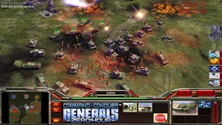 C&C Generals - Zero Hour: 1 vs. 7 - Infantry vs. 7 Hard Infantry (Fortress Avalanche)