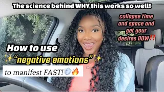 How to use “NEGATIVE EMOTIONS” to manifest SUPER FAST! 💨🔥