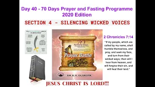 Day 40 Prayers   MFM 70 Days Prayer and Fasting Programme 2020 Edition