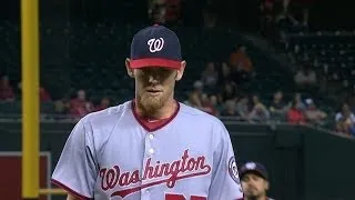 WSH@ARI: Strasburg whiffs six over seven frames