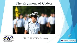 The Regiment of Cadets - Orientation 2023