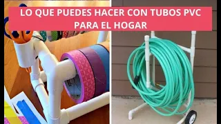 ESTAS SON LAS COSAS ÚTILES QUE PUEDES HACER CON TUBOS PVC