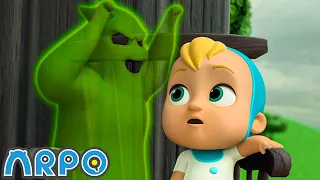 ARPO the Robot | Haunted Cabin GHOST!!! | NEW VIDEO | Funny Cartoons for Kids | Arpo and Daniel