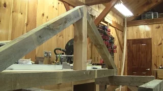 The Woodpecker Ep 115  - I'm showing how I made my timber frame trusses