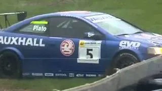 BTCC Brands Hatch 2001 Jason Plato spins
