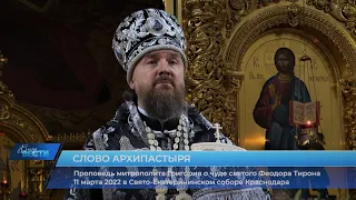 Проповедь митрополита Григория о чуде святого Феодора Тирона