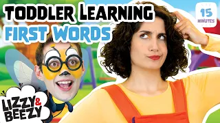 Toddler Learn Words With Fun| Hide and Seek in the Playground | Lizzy and Beezy🐝