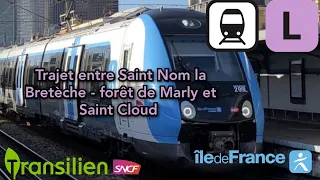 Transilien L: Trajet Saint Nom la Bretèche forêt de Marly et et Saint Cloud en Francilien Z50000