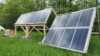 CHEAP DIY 2kw Adjustable Solar Array For My Off Grid Homestead