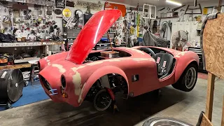 Shelby Cobra Replica build Part 72 the Hood
