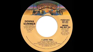 1978 Donna Summer - I Love You (mono radio promo 45)