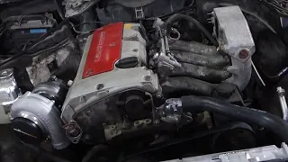 MB C124 + m111 swap, Kompressor out - Turbo in