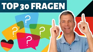 🇩🇪 Top 30 Fragen und Fragewörter auf Deutsch ❓❓❓ | Deutsch für Anfänger | Marcus´ Language Academy