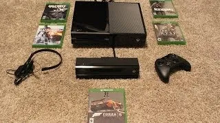 XBOX ONE UNBOXING VIDEO! Console, Kinect, Games, Controller more! (XB1 Day 1 Edition Black)