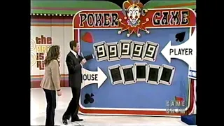 The Price is Right (#4311D):  December 14, 1981 (Perfect "Poker Game" playing with all five 9's!)