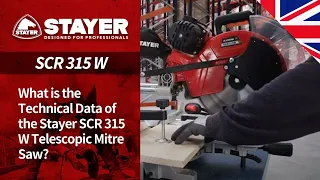 What is the Technical Data of the Stayer SCR 315 W Telescopic Mitre Saw?