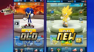 Sonic Forces Mobile | Old VS New Compilation  | Updates 2.16.0 - 4.15.0