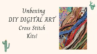 UNBOXING DIYDIGITALART CROSS STITCH KITS!!#diydigitalart #crossstitch