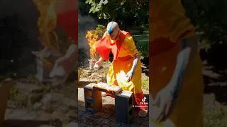 Avatar Aang Breaking a Brick