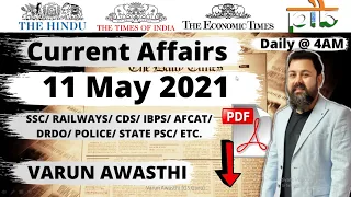 11 MAY 2021 CURRENT AFFAIRS | Daily Current Affairs Jackpot |#CurrentAffairs2021