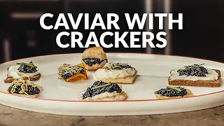 Every Way To Eat CAVIAR WITH CRACKERS! (7 Methods) | Douglas Guerra