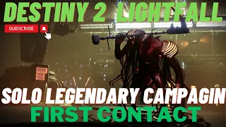Destiny 2 Lightfall - Solo Legendary Campaign Mission 1- First Contact Mission on Void Hunter - Sub