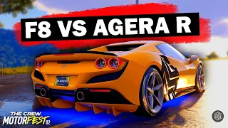 ALL NEW FERRARI F8 Competes With The Agera R - The Crew Motorfest Daily Build #142