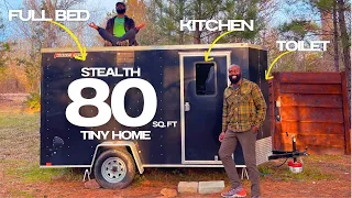 Converted A Cargo Trailer Into A Stealth Tiny House