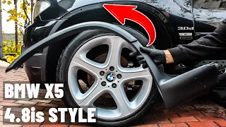 BMW X5 E53 4.8is STYLE Wheel Arch Fender Flare Replacement DIY
