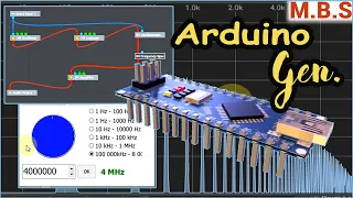 Precise GENERATOR with ARDUINO 1Hz - 8 MHz. DIY computer-controlled generator using Arduino NANO