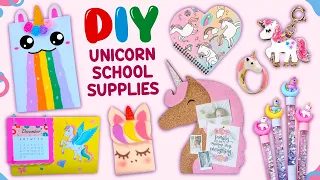 16 DIY UNICORN SCHOOL SUPPLIES - Unicorn Notebook Cover - Cute Unicorn Folder and more...