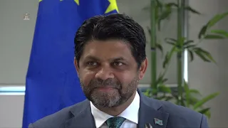 Fijian Attorney-General officiates at the Fiji-EU Political Dialogue press conference