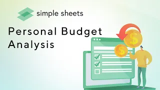 Personal Budget Analysis Excel Template Step-by-Step Video Tutorial by Simple Sheets