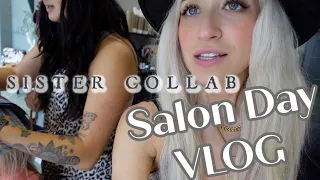 SALON DAY VLOG WITH MY SISTER // Wholy Hair
