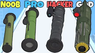 NOOB vs PRO vs HACKER vs GOD in Rockets Stack