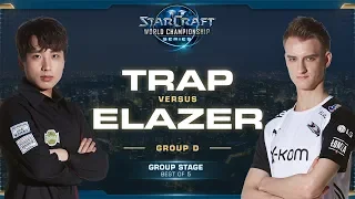 Trap vs Elazer PvZ - Group D Decider - 2019 WCS Global Finals - StarCraft II