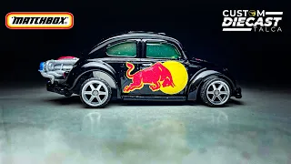 🔥Custom Matchbox Volkswagen Beetle Red Bull🔥