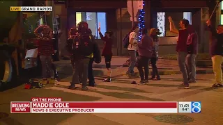 Group holds peaceful protest in downtown Grand Rapids