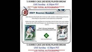 2021 Bowman Jumbo 5 Case Player Break 6/13/21