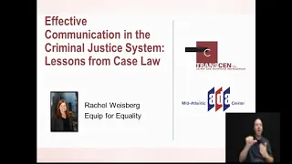 Effective Communication in the Criminal Justice System: Lessons from Case Law