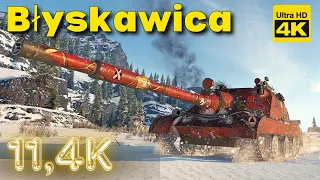 World of Tanks 5 Kills 11,4k damage Błyskawica | 4K Video | - My battle My rules