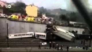 Крушение пассажирского поезда на северо-западе Испании